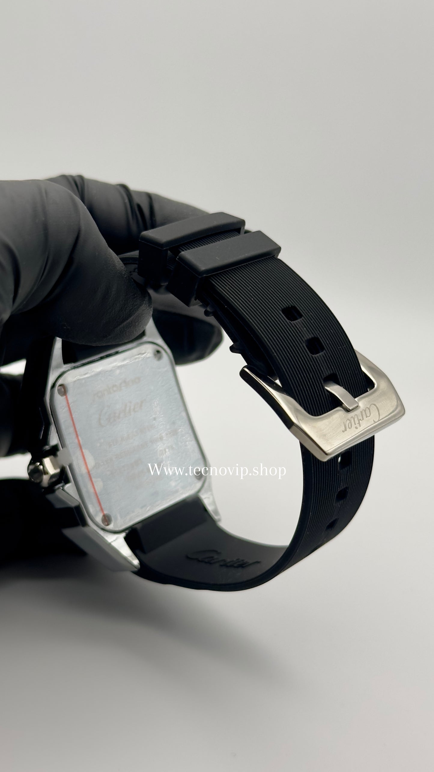 CARTIER SANTOS BLACK SILVER