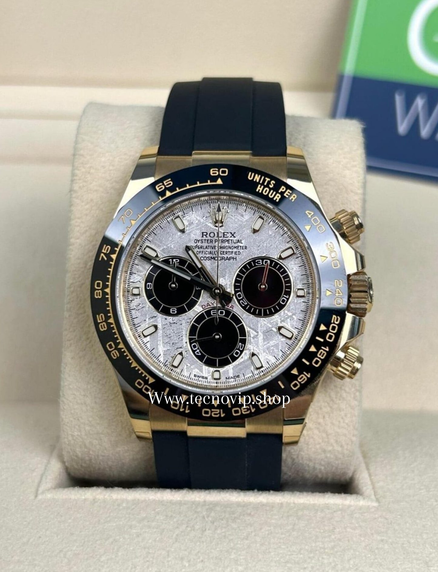 ROLEX DAYTONA SILVER AND GOLD STONE AAA+ FULL SET
