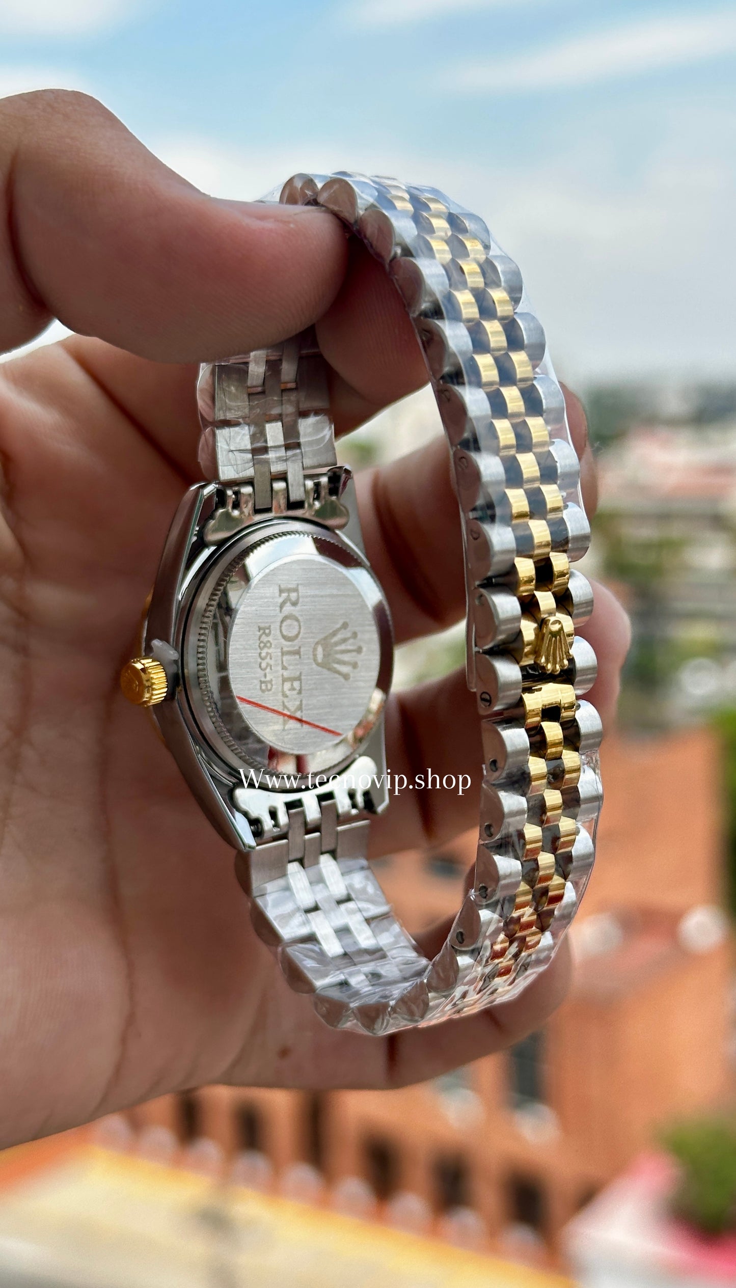 ROLEX PRESIDENCIAL GREEN COMBINADO (MUJER)