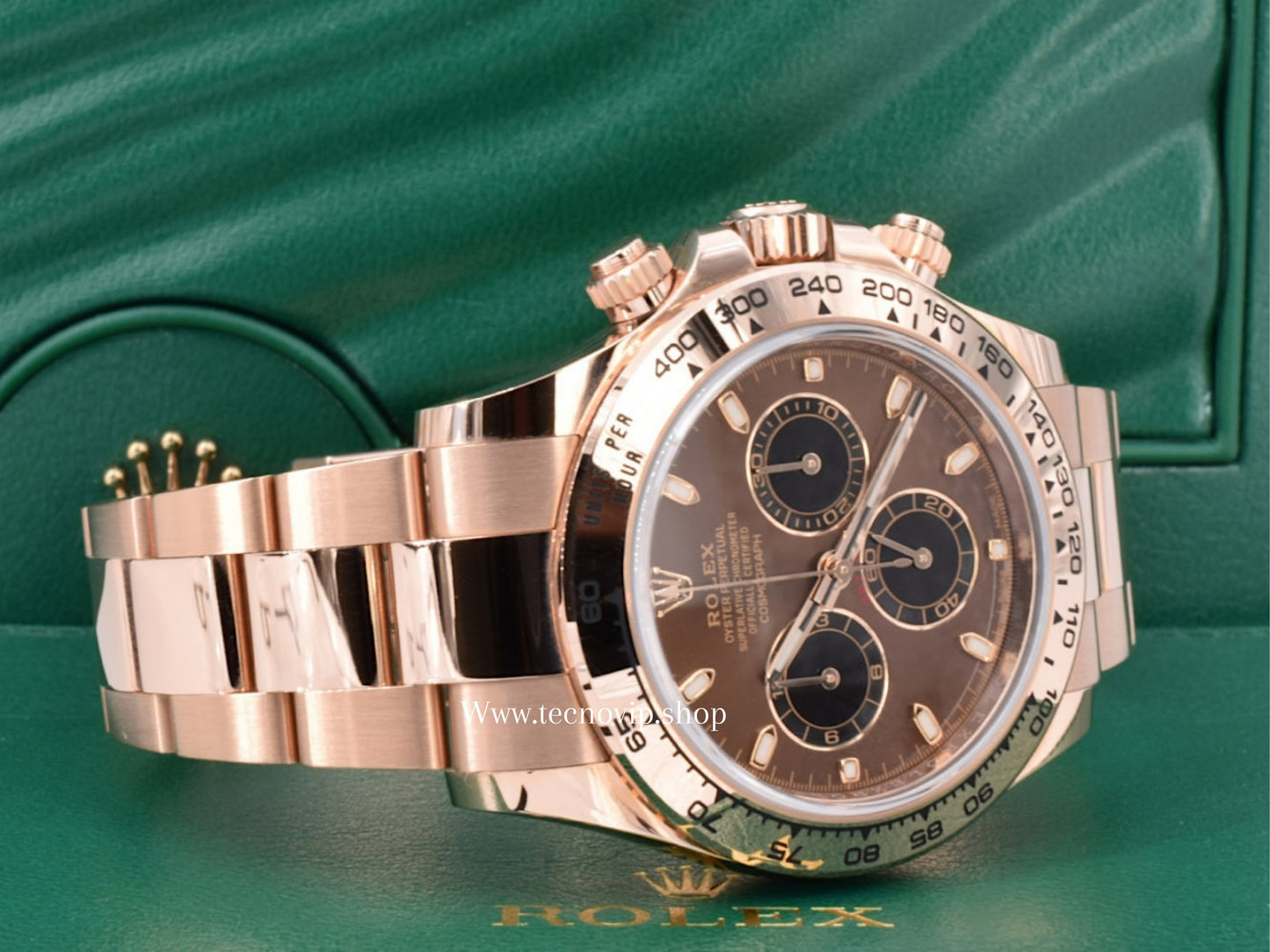 ROLEX DAYTONA GOLD ROSE BLACK FULL SET AAA+