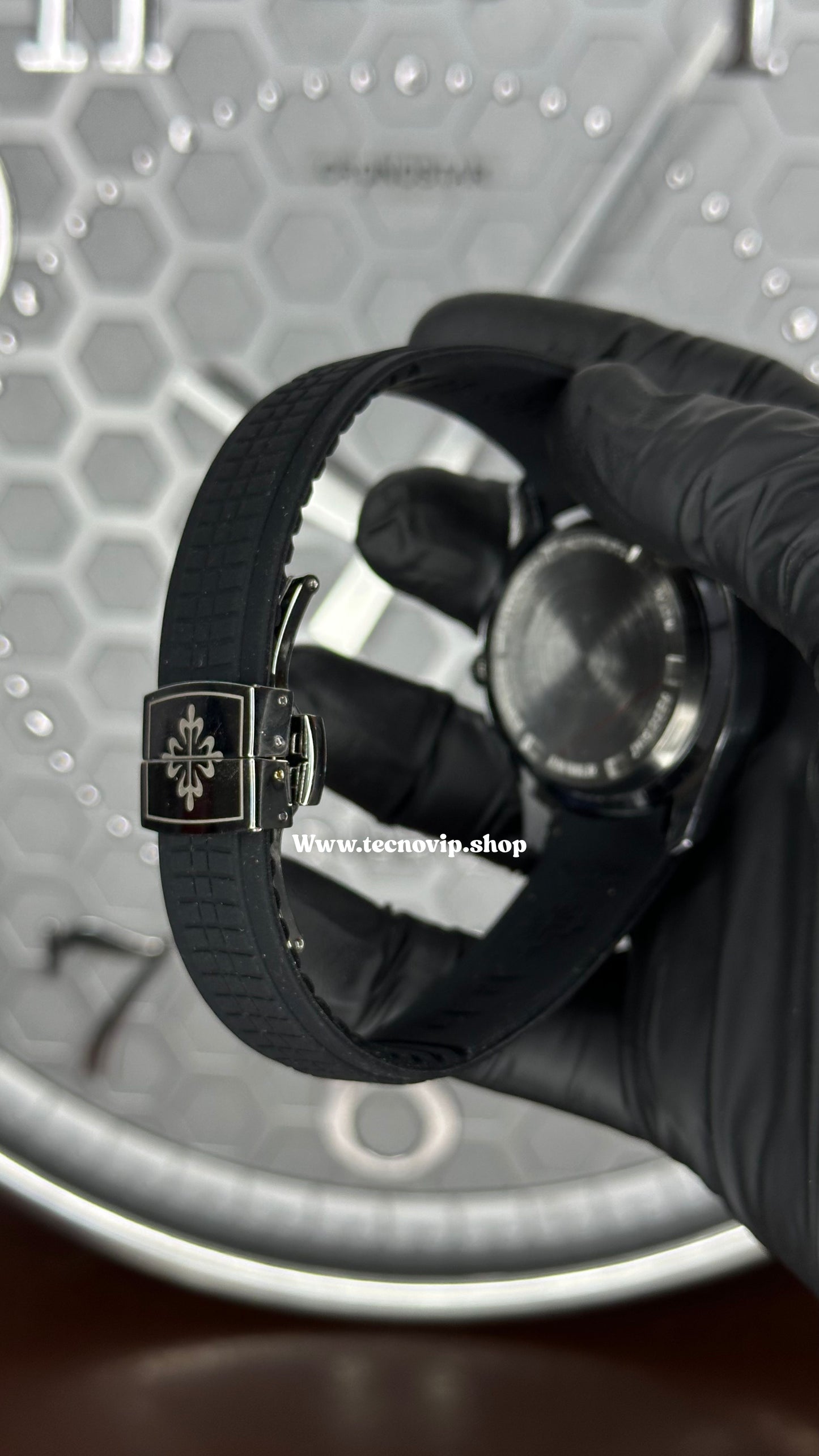 PATEK PHILIPPE BLACK WHITE AND GOLD