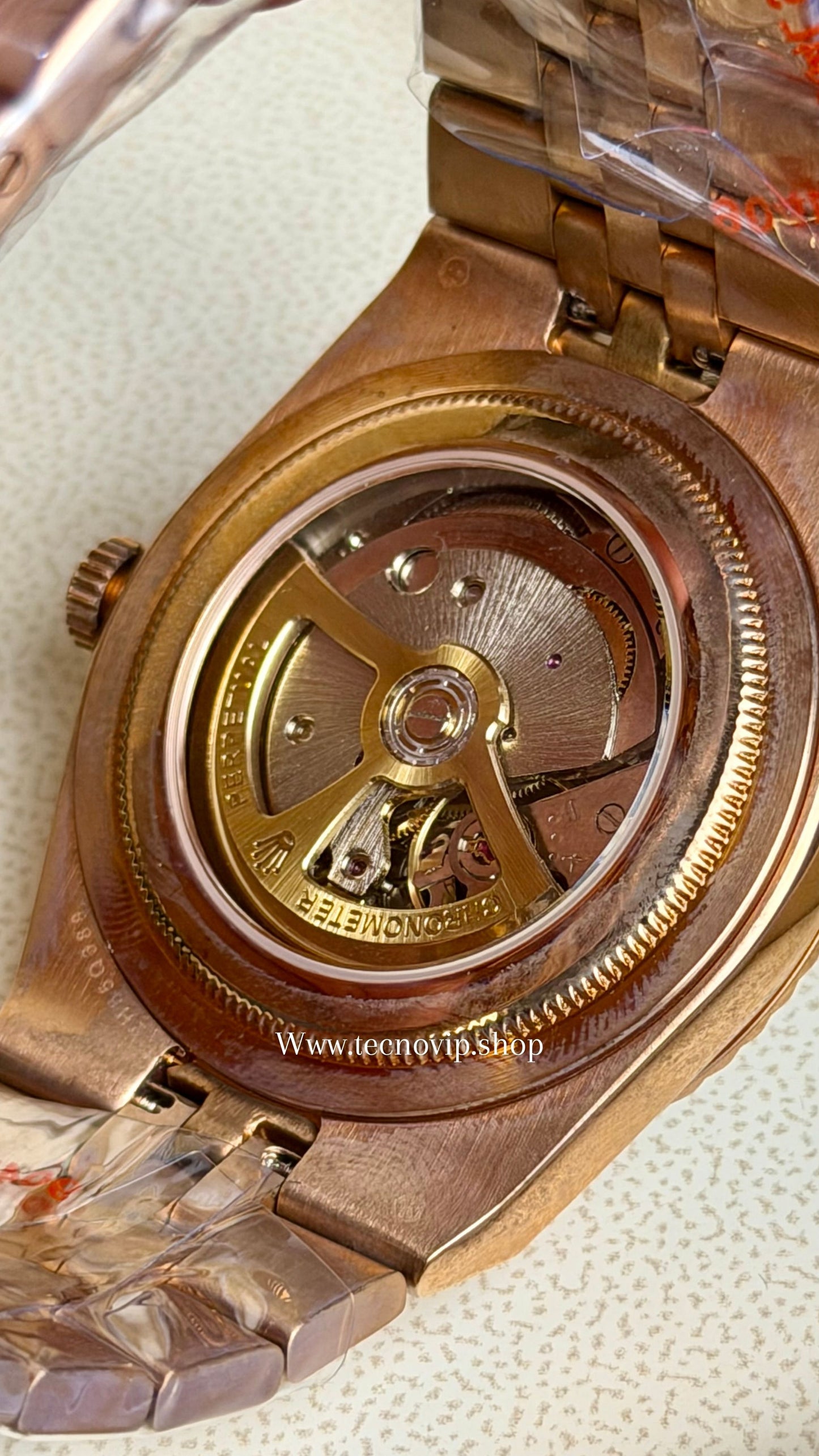 ROLEX LAND DWELLER GOLD ROSE AND TIFFANY AAA+ (OPCIÓN A FULL SET)