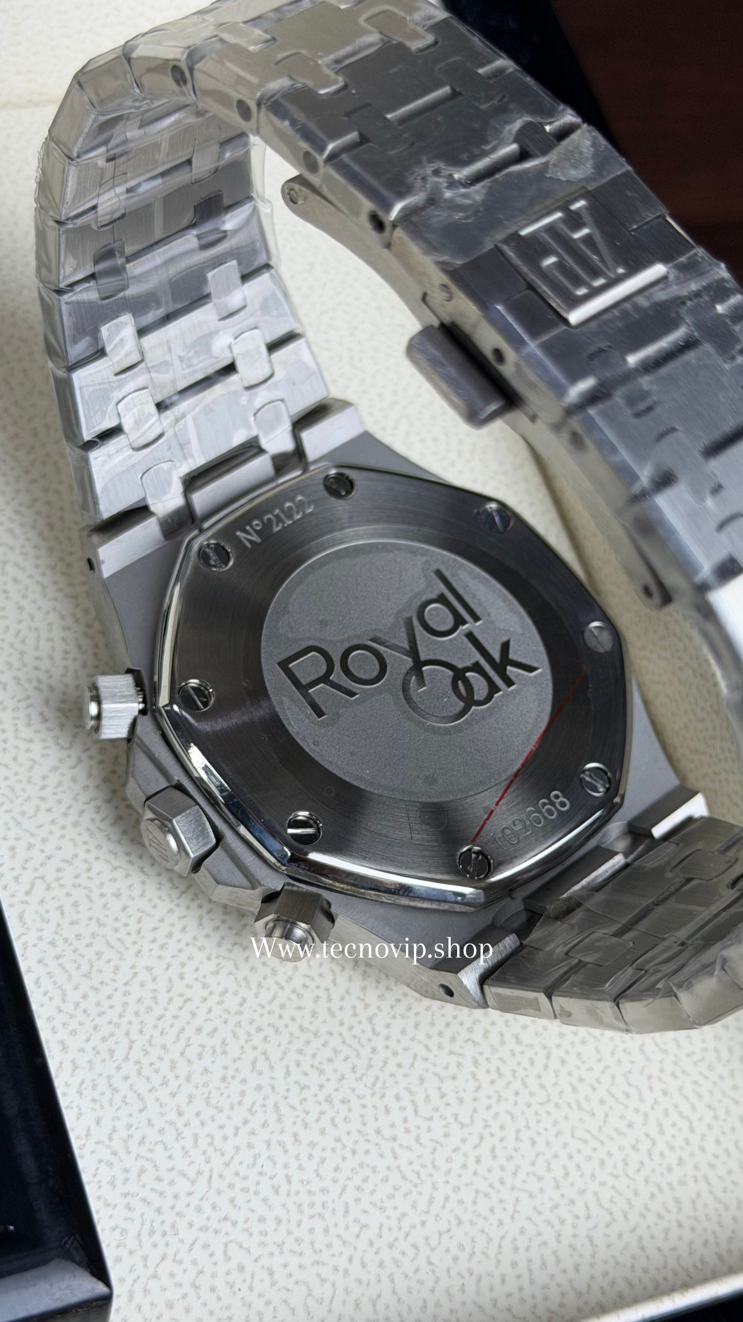 AUDHERMARS PIGUET CRONOGRAF SILVER AND BLUE AAA+ (OPCIÓN A FULL SET)