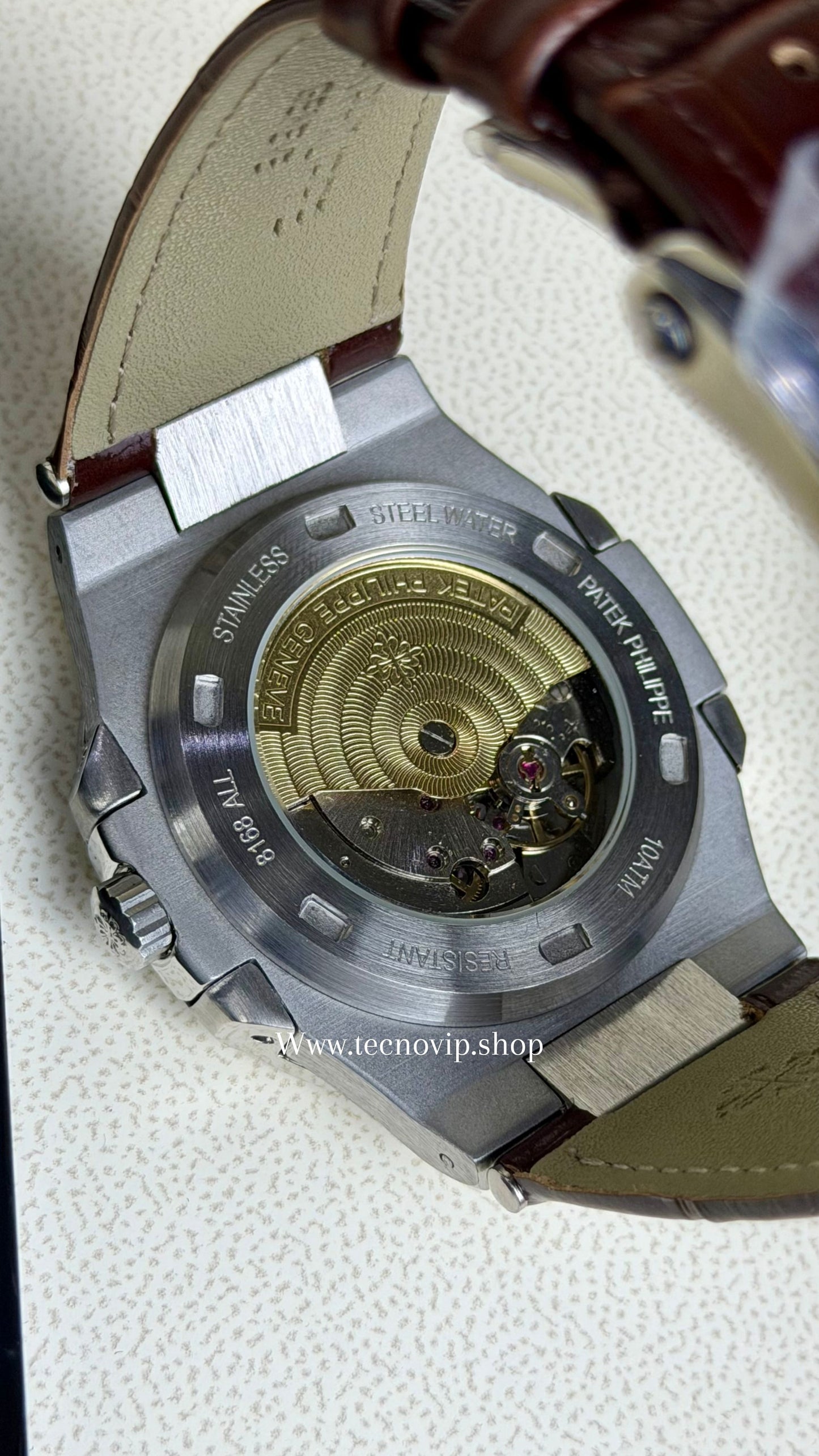 PATEK PHILLIPE NAUTILUS MARRÓN AND WHITE AAA+ (OPCIÓN A FULL SET)