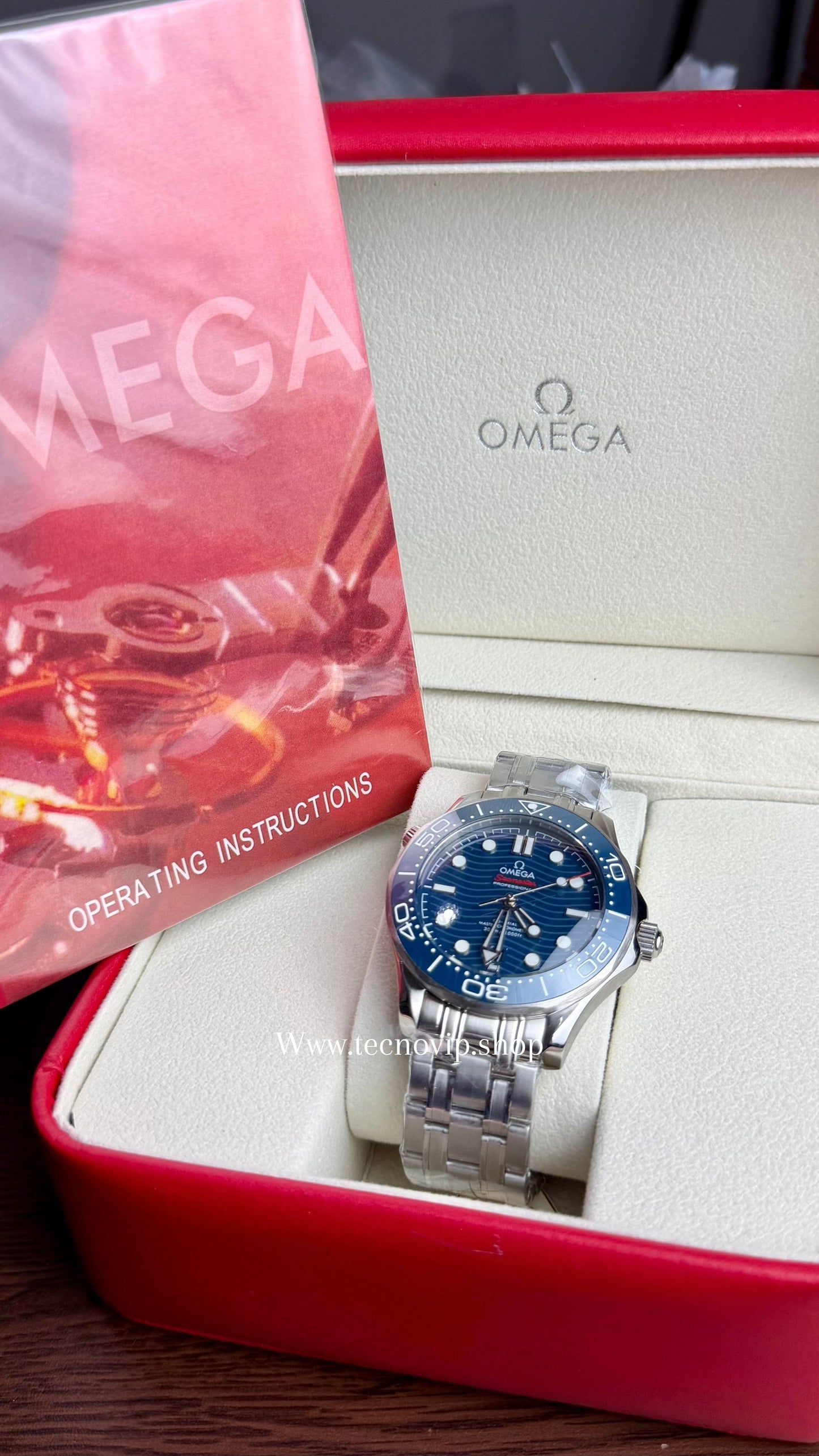 OMEGA SEASMASTER SILVER AND BLUE AAA+ (OPCIÓN A FULL SET)