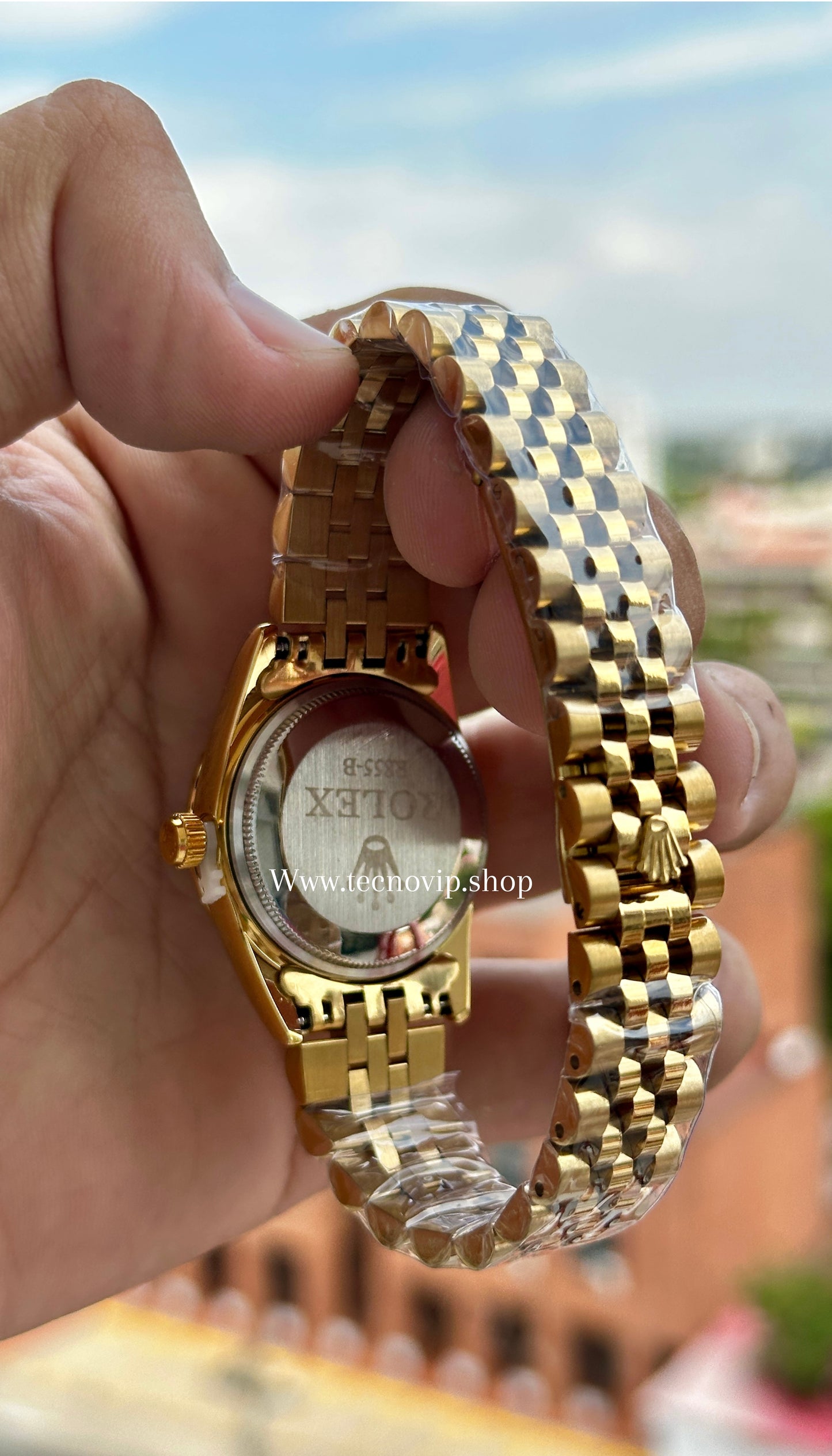 ROLEX PRESIDENCIAL GOLD AND GREEN( MUJER)