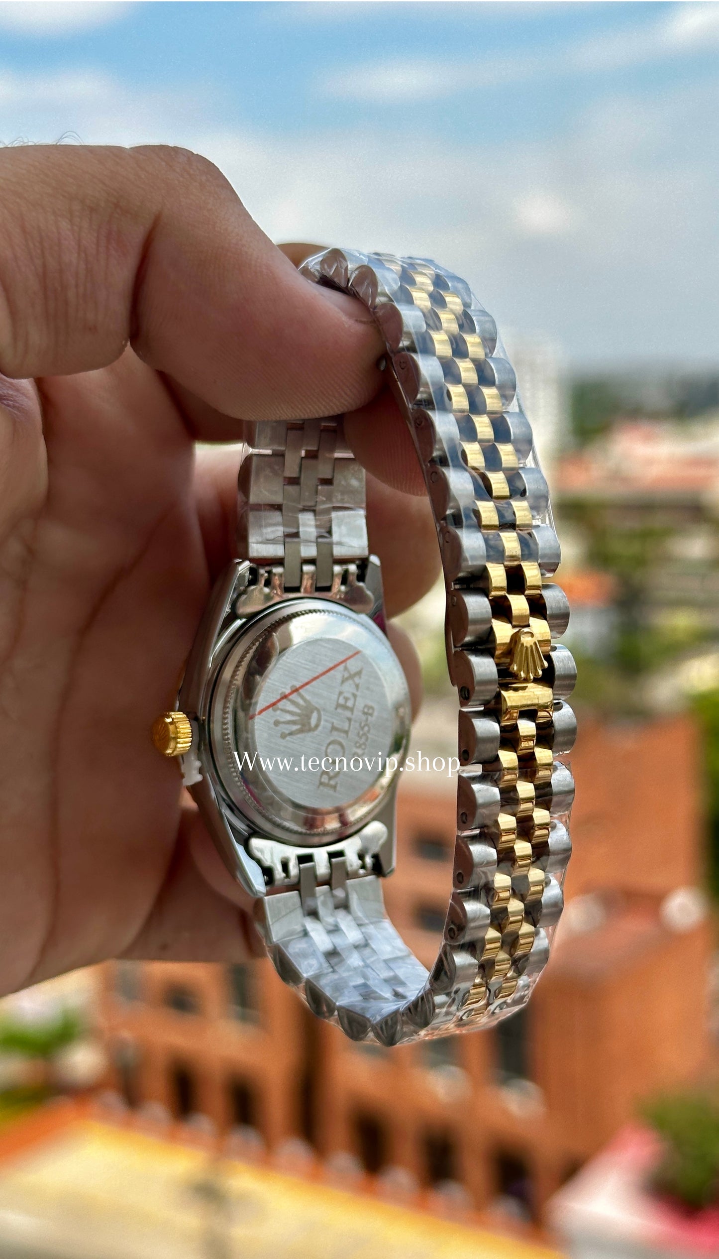 ROLEX PRESIDENCIAL BLACK COMBINADO (MUJER)