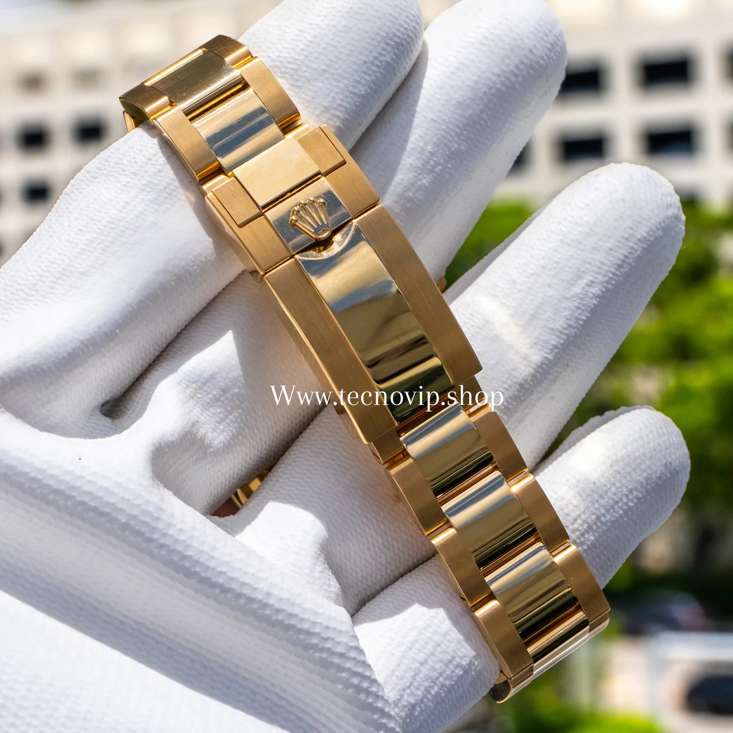 ROLEX DAYTONA GOLD AND GREEN CORAZON ABIERTO FULL SET AAA+