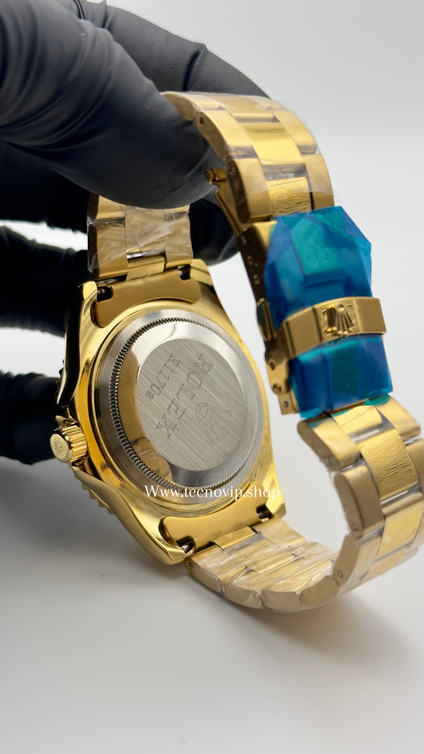 ROLEX YACH-MASTER GOLD AND BLUE
