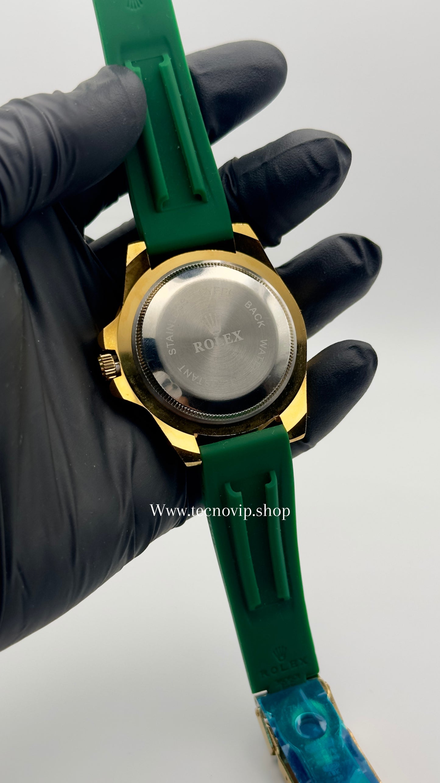 ROLEX YACHT-MASTER OYSTERFLEX GREEN GOLD