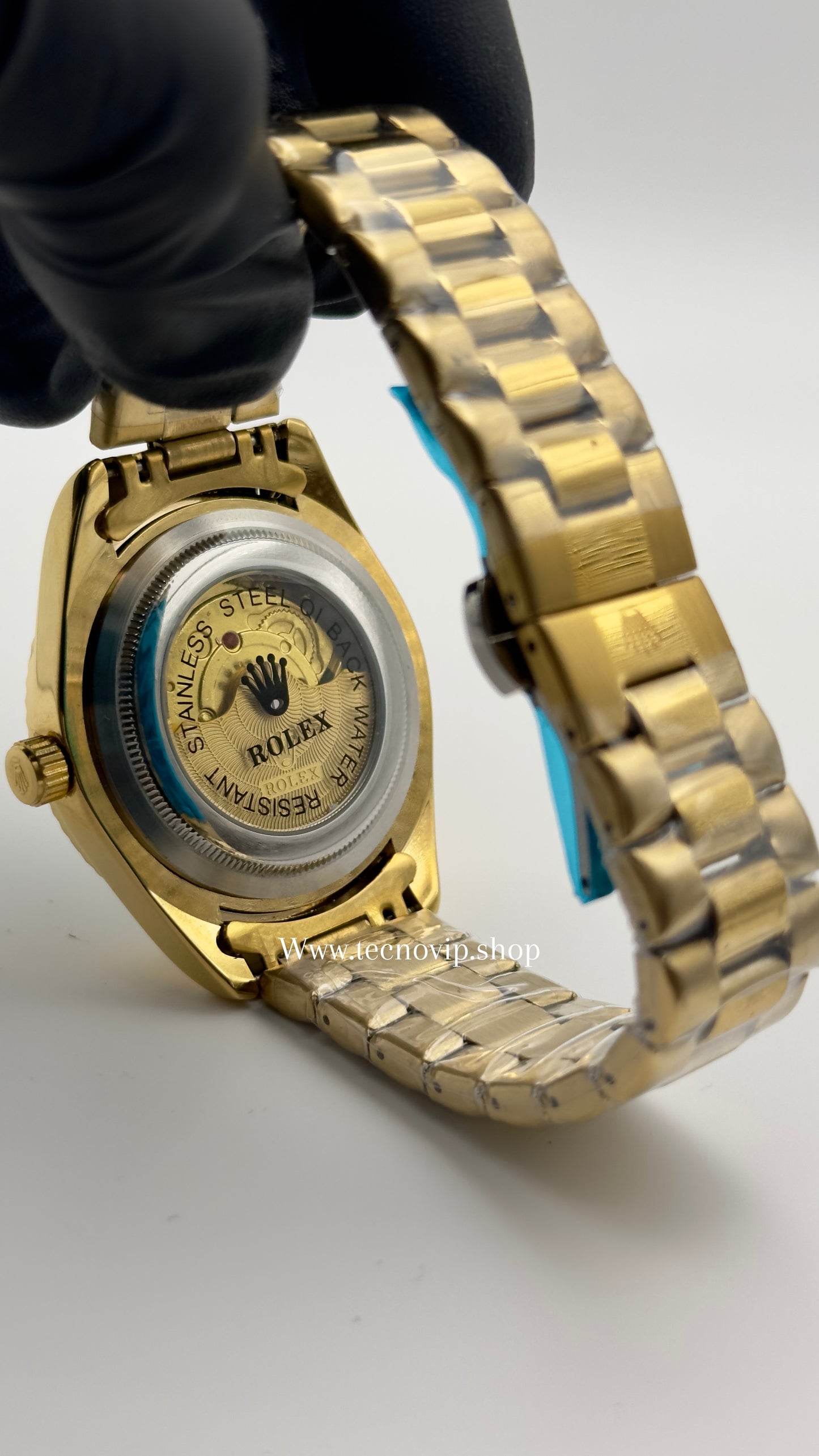ROLEX DATEJUST GOLD AND WHITE