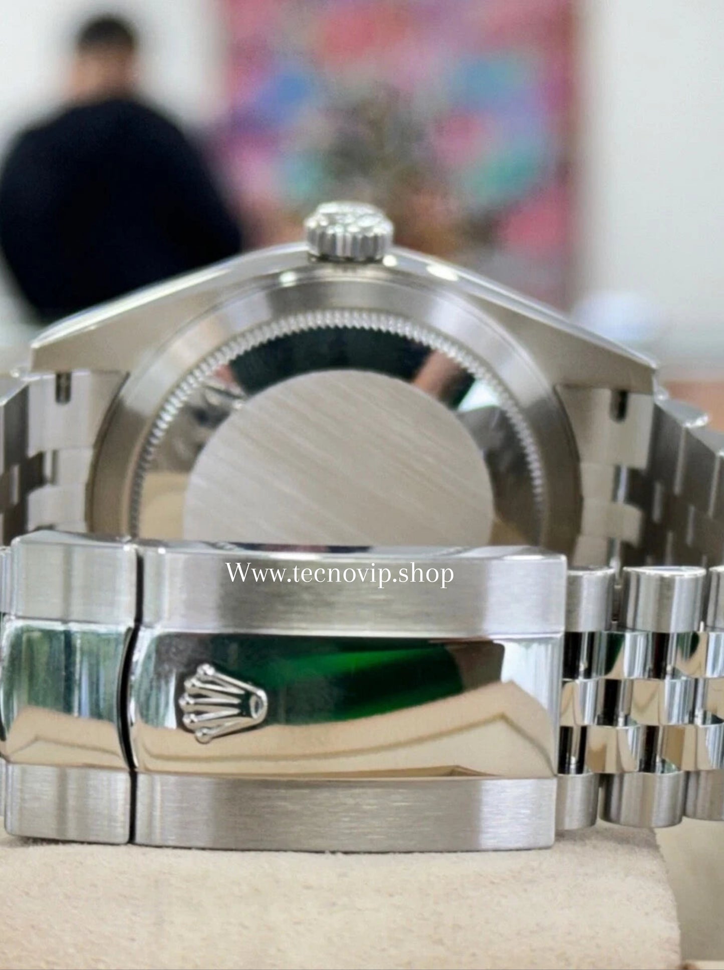 ROLEX SKY-DWELLER SILVER AND GREEN FULL SET AAA+