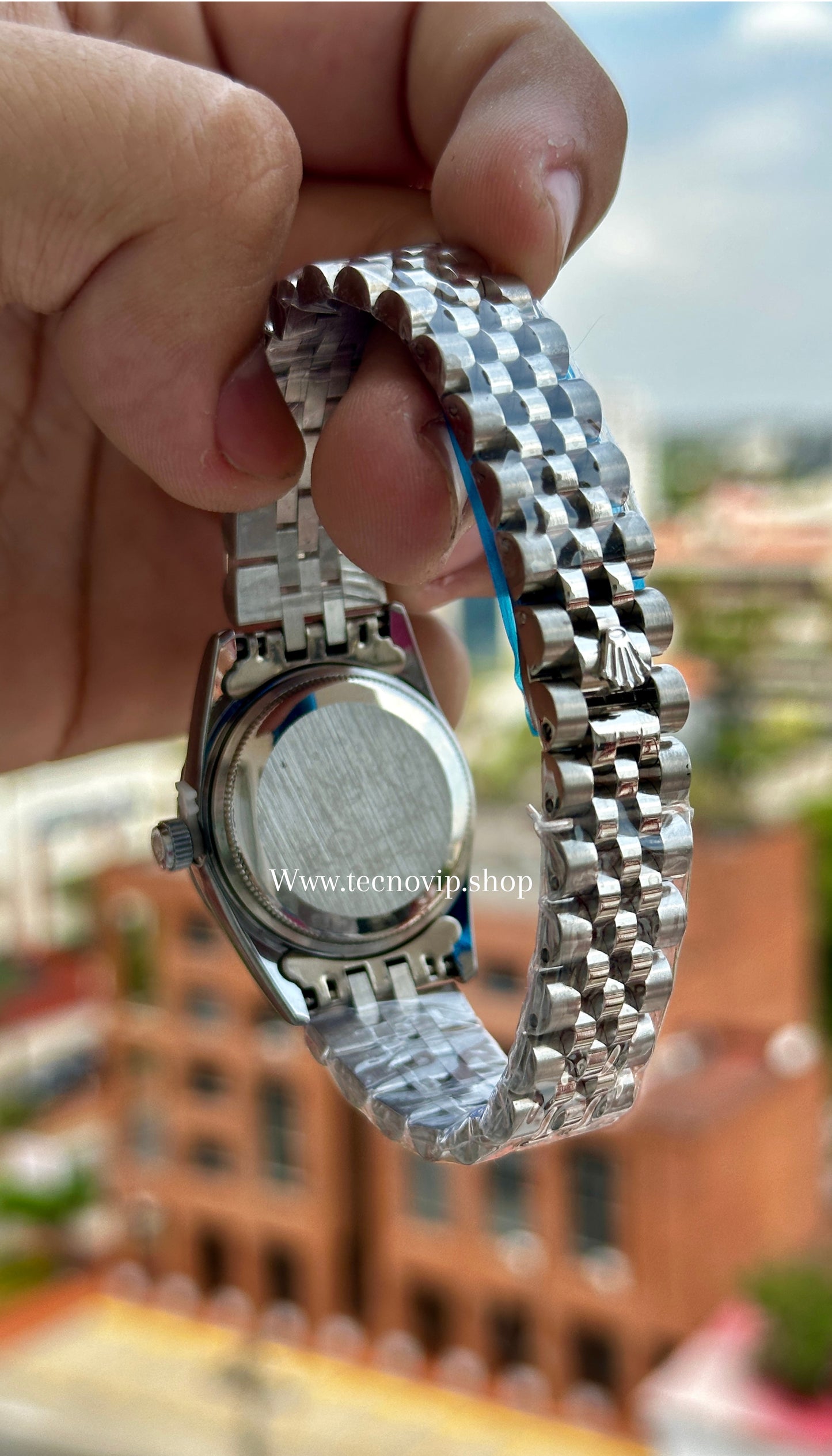ROLEX PRESIDENCIAL SILVER AND WHITE (MUJER)