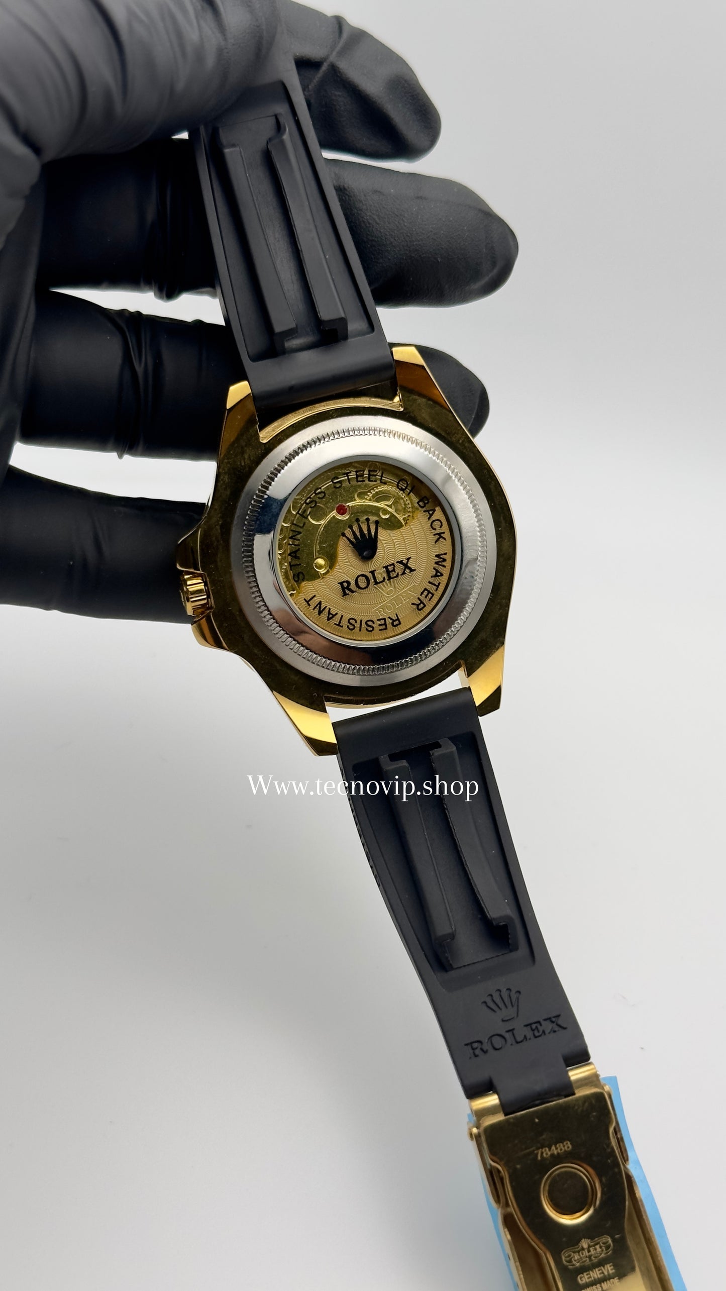 ROLEX YACHT-MASTER OYSTERFLEX WHITE AND GOLD SEMIAUTOMÁTICO