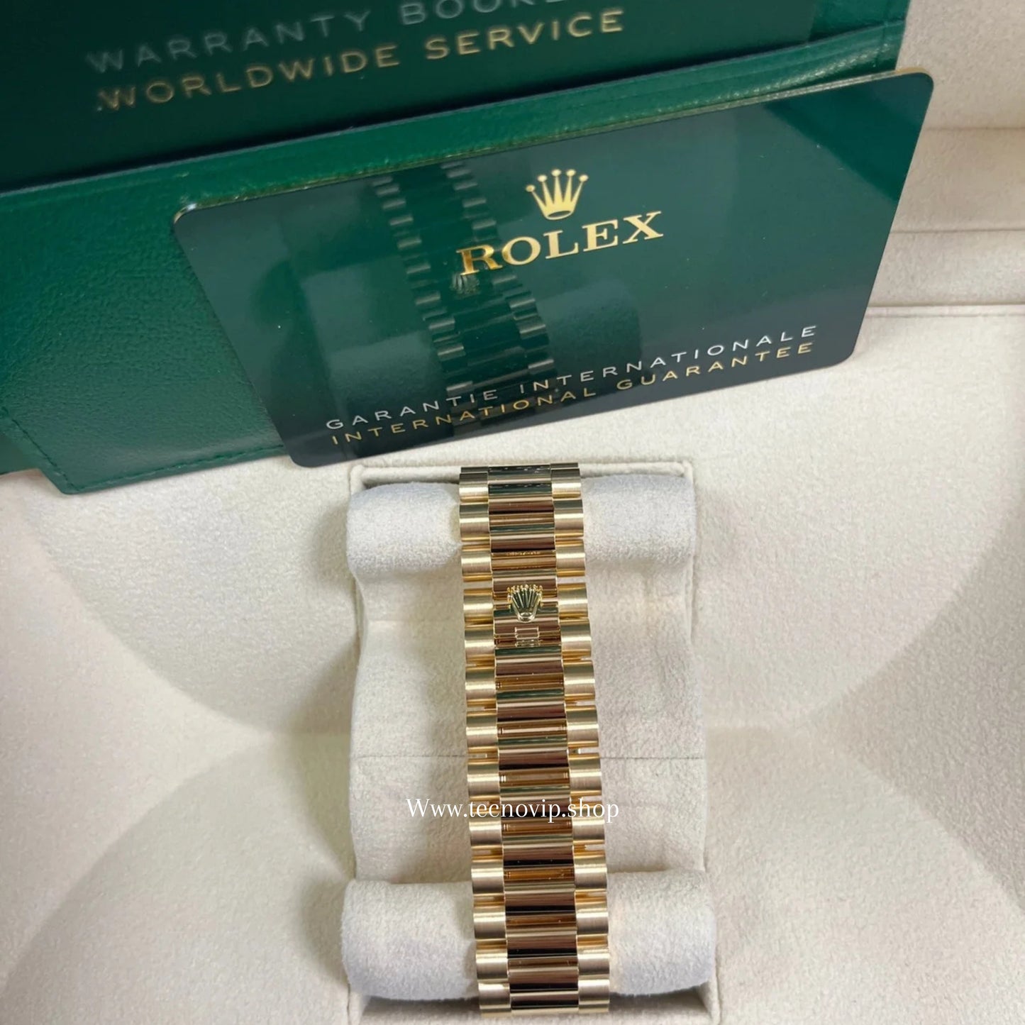 ROLEX DAYDATE GOLD AND GREEN FULL SET AAA+