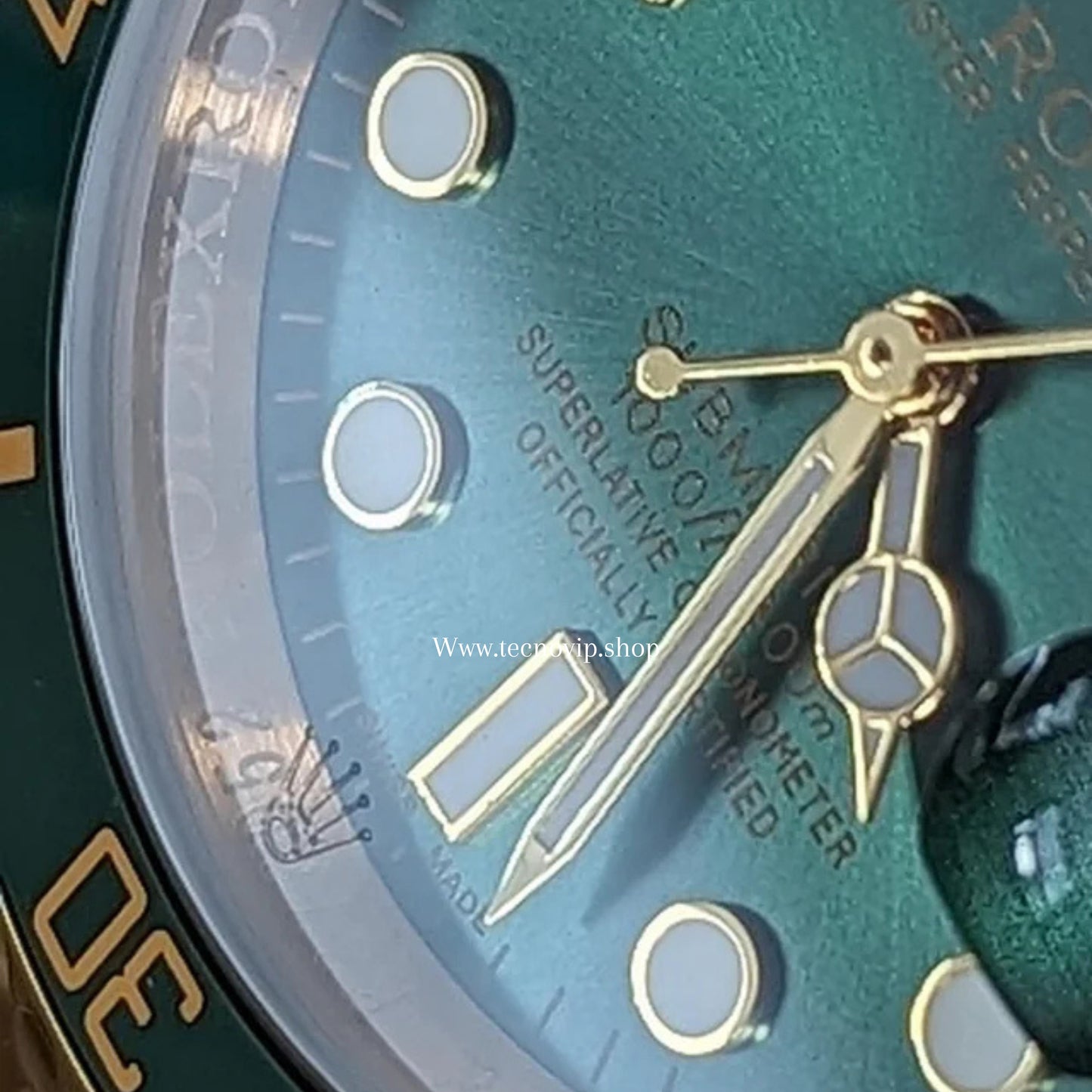 ROLEX SUBMARINER GOLD AND GREEN FULL SET AAA