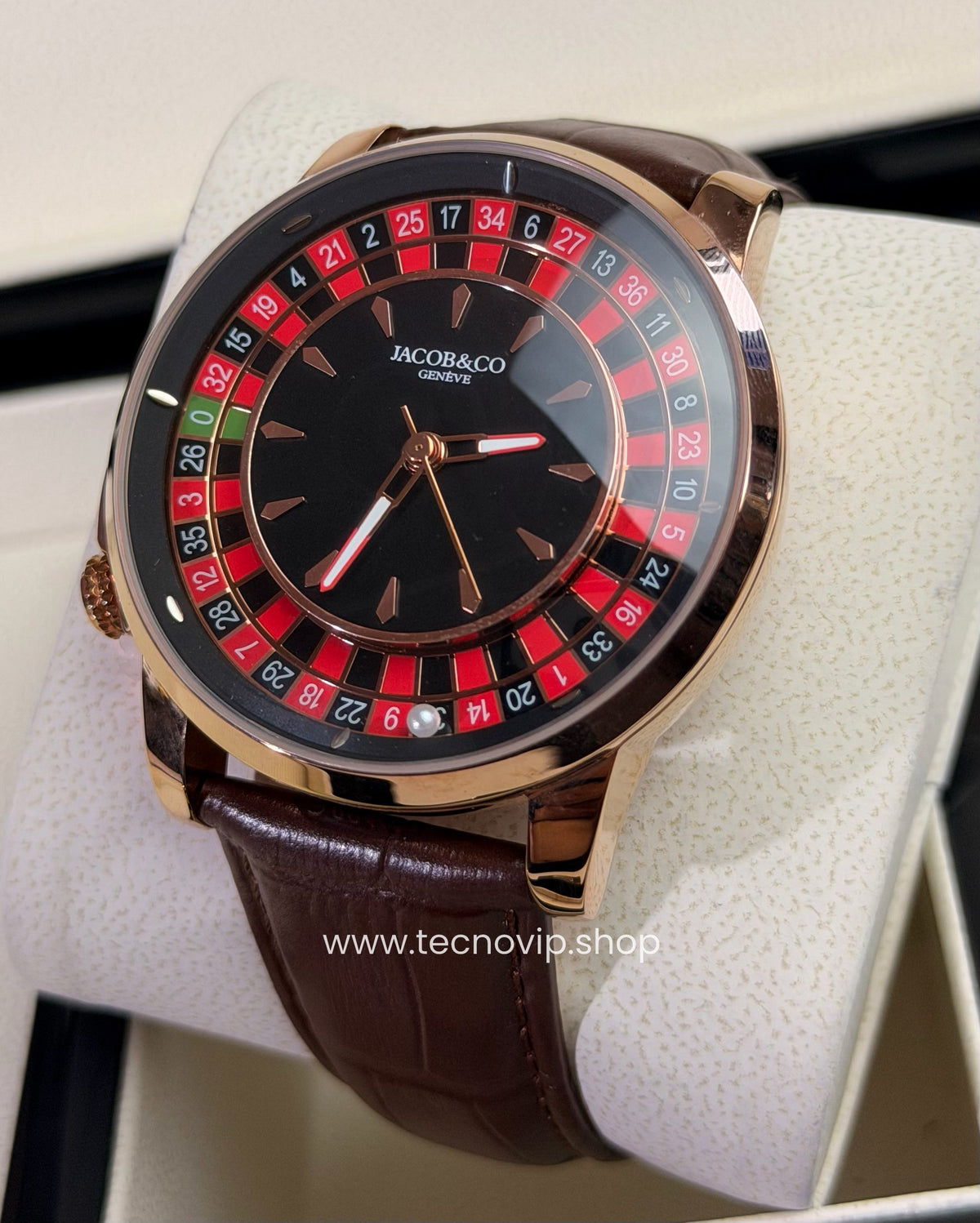 Jacobs and Co Rulete coffe and Rose Gold