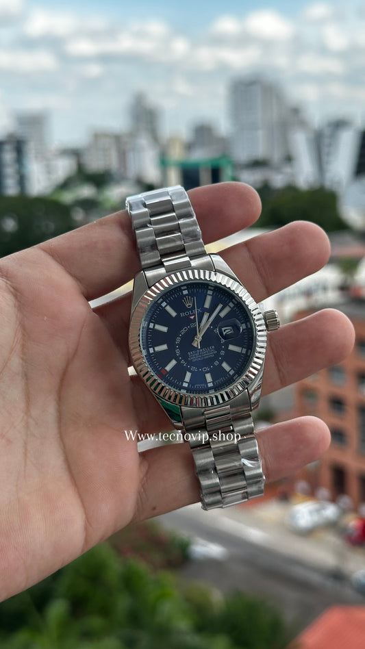 ROLEX SKY DWELLER SILVER AND BLUE SEMIAUTOMÁTICO