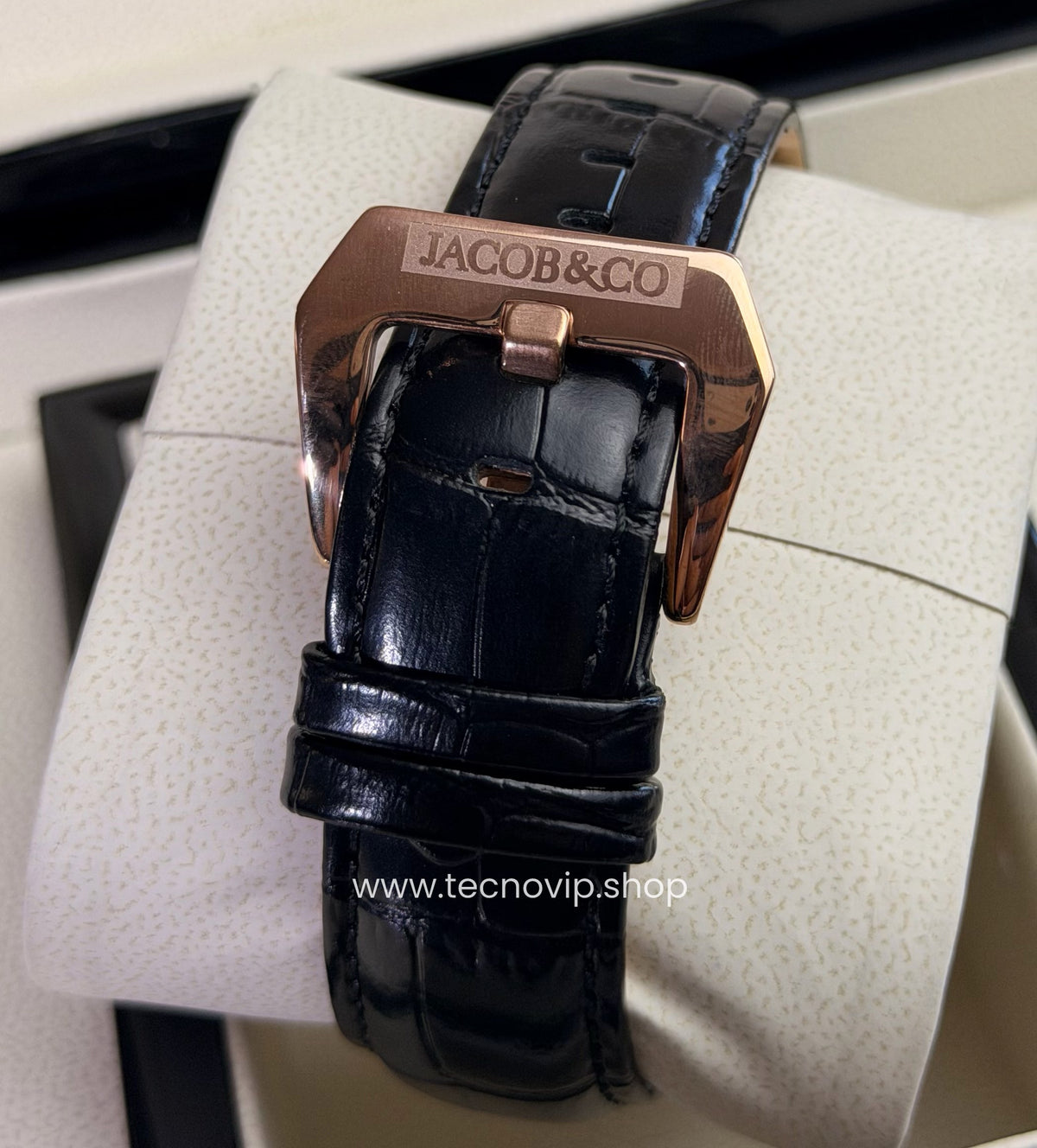 Jacobs and Co Rulete Black and Rose Gold