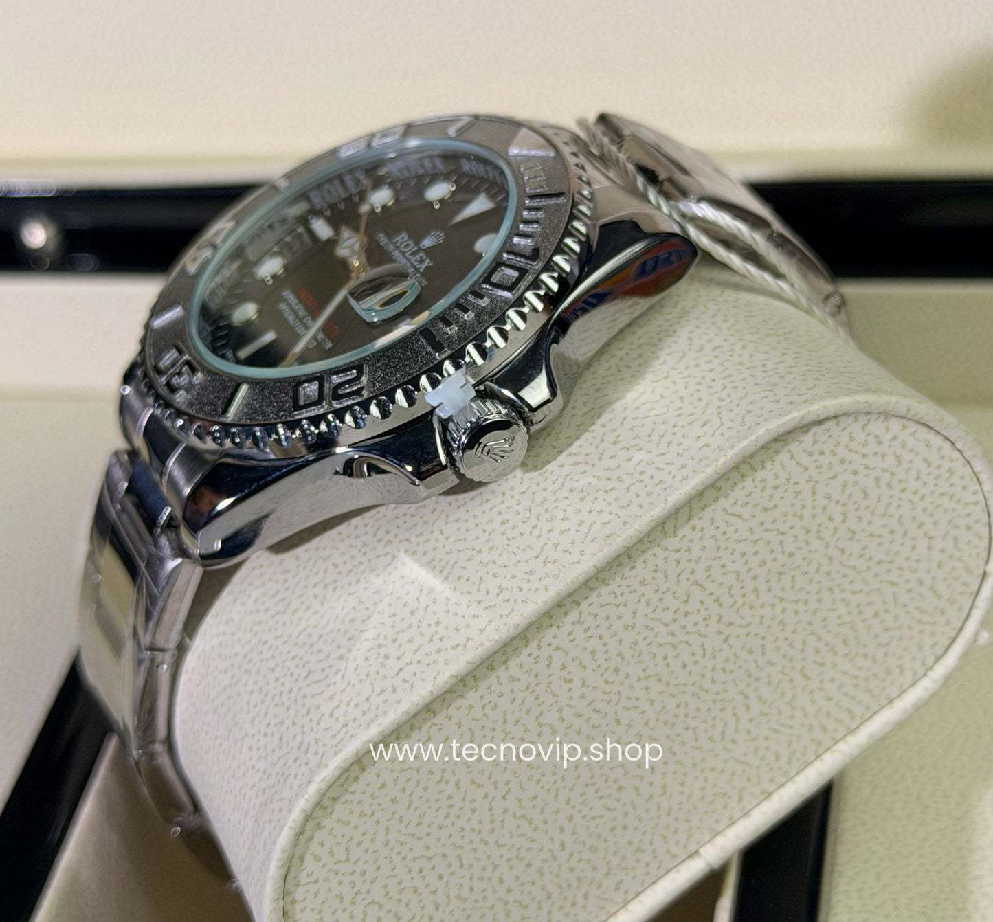 ROLEX YACH-MASTER SILVER AND BLACK SEMIAUTOMÁTICO