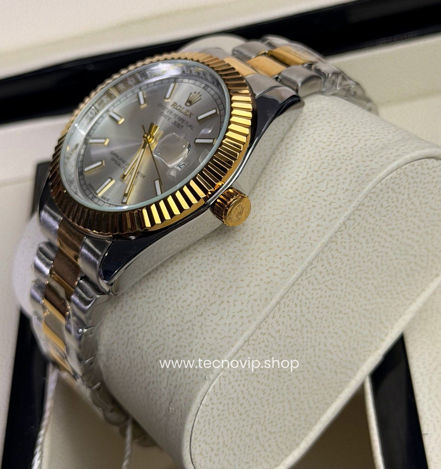 ROLEX DATEJUST WHITE COMBINED SEMIAUTOMÁTICO