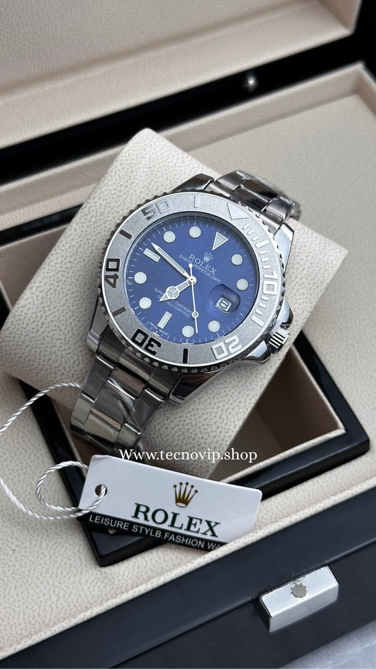 ROLEX YACH-MASTER SILVER AND BLUE SEMIAUTOMÁTICO