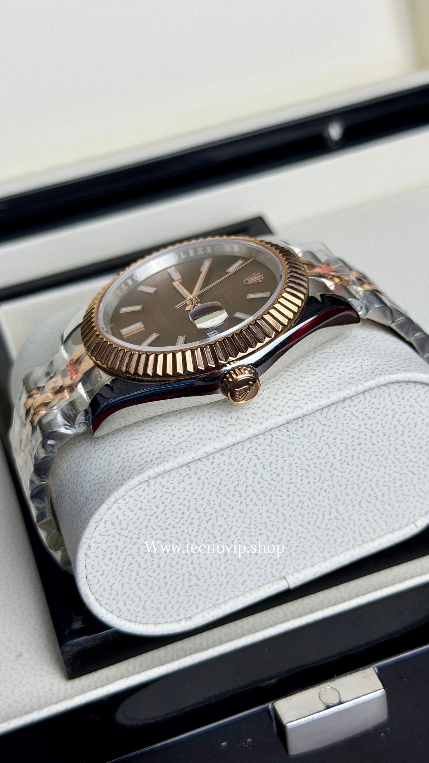ROLEX DATEJUST CHOCOLATE COMBINADO AAA+ (OPCIÓN A FULL SET)