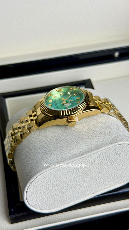 ROLEX PRESIDENCIAL GOLD AND TURQUESA (MUJER)