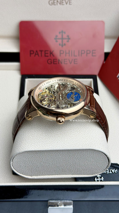 PATEK PHILLIPE SKELETON GOLD  AAA+ (OPCIÓN A FULL SET)