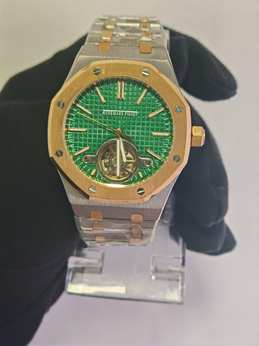 AUDHERMARS PIGUET SILVER AND GREEN COMBINADO AAA+