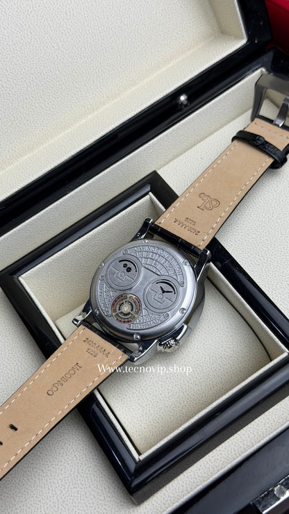 JACOBS AND CO RULETE BLACK SILVER