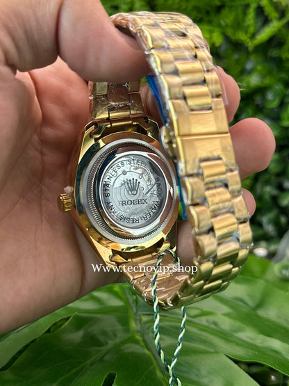 ROLEX DATEJUST GOLD AND BLUE SEMIAUTOMÁTICO