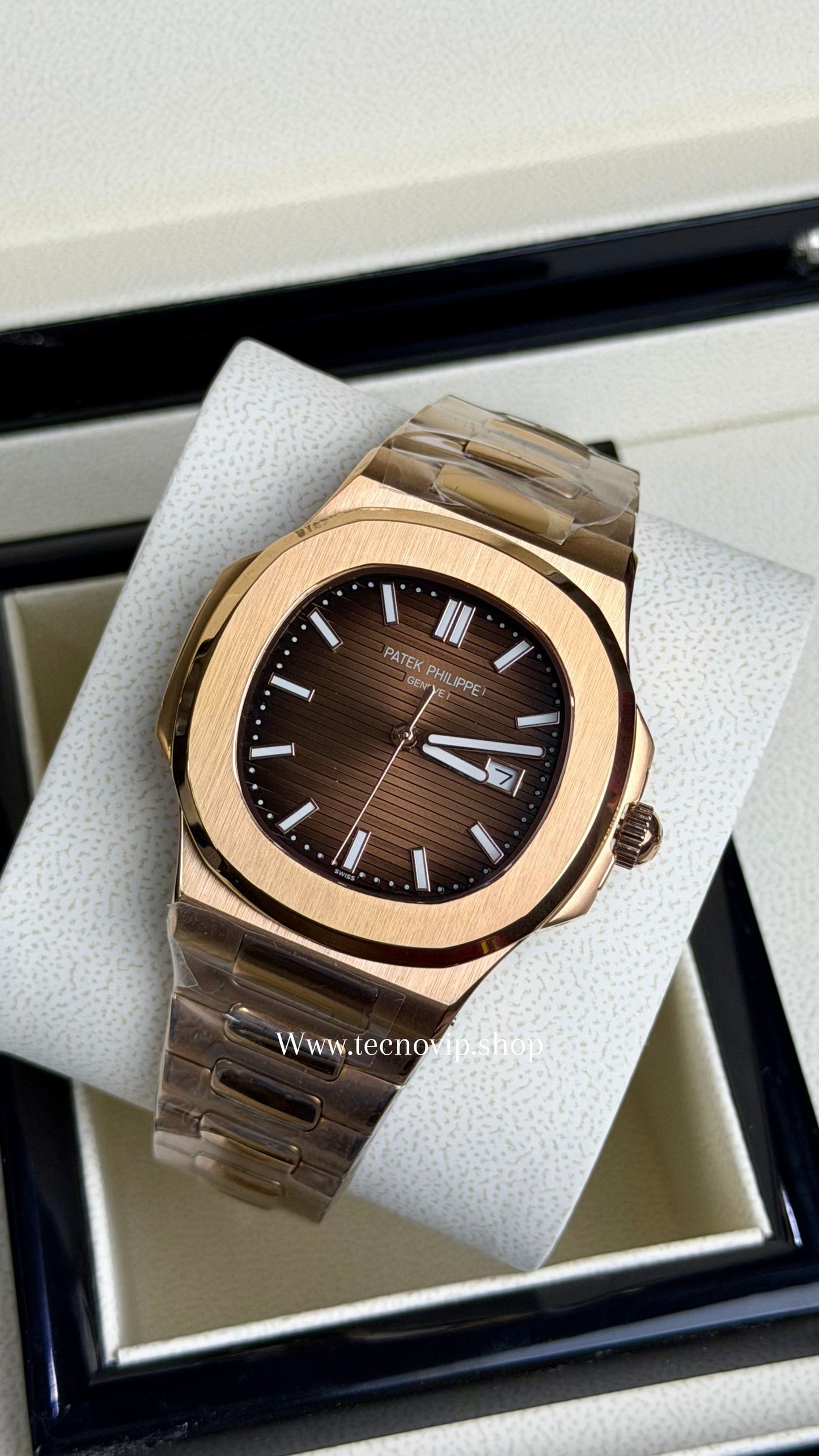PATEK PHILLIPE NAUTILUS GOLD ROSE  AAA+ (OPCIÓN A FULL SET)