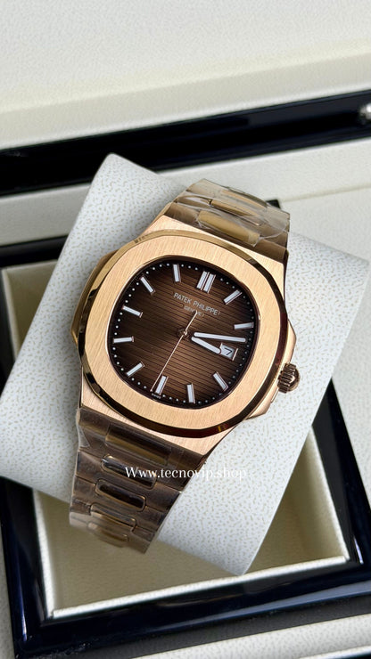 PATEK PHILLIPE NAUTILUS GOLD ROSE  AAA+ (OPCIÓN A FULL SET)
