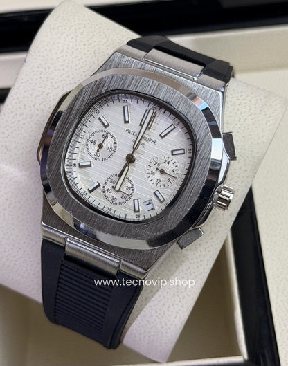 PATEK PHILLIPI CRONOGRAF SILVER SILVER  FLEX