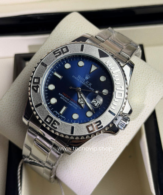 ROLEX YACH-MASTER SILVER AND BLUE SEMIAUTOMÁTICO