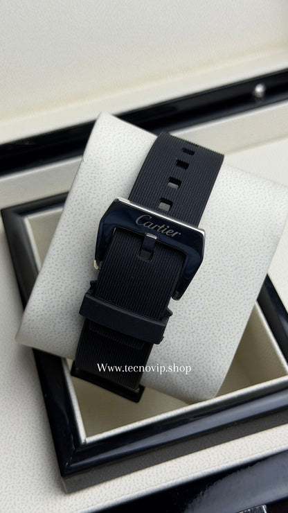 CARTIER SANTOS 100 BLACK SILVER BLACK