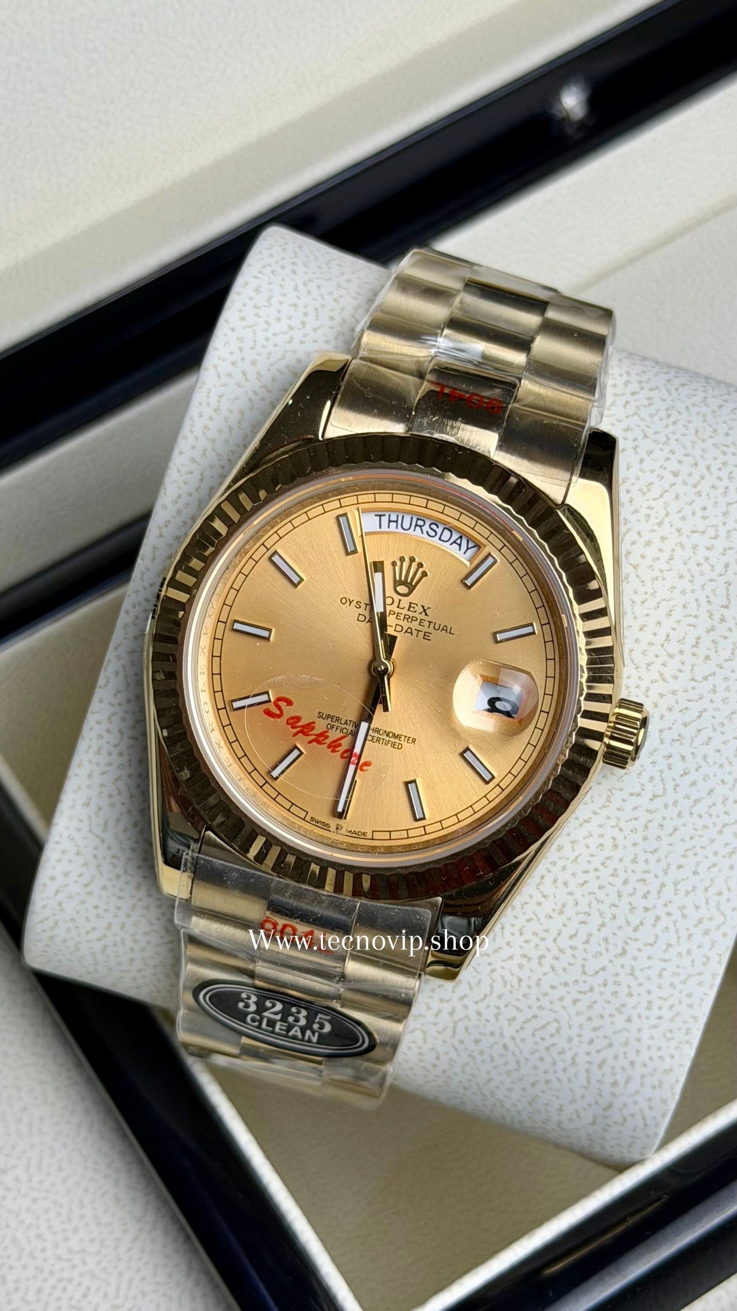 ROLEX DAYDATE GOLD AND GOLD  AAA+ (OPCIÓN A FULL SET)