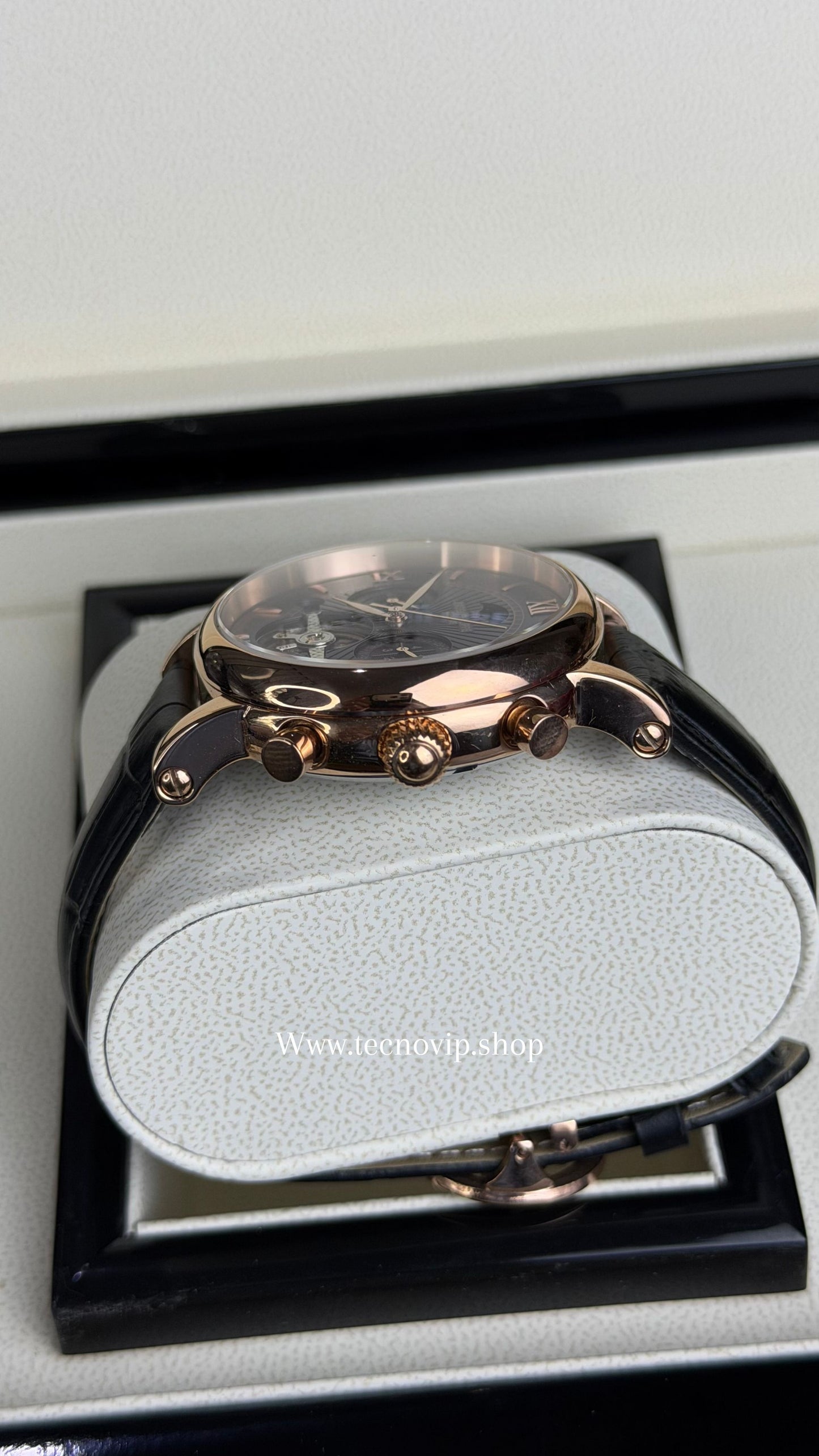 PATEK PHILLIPE COMPLICATION MOONDAY BLACK AND GOLD ROSE AAA+ (OPCIÓN A FULL SET)