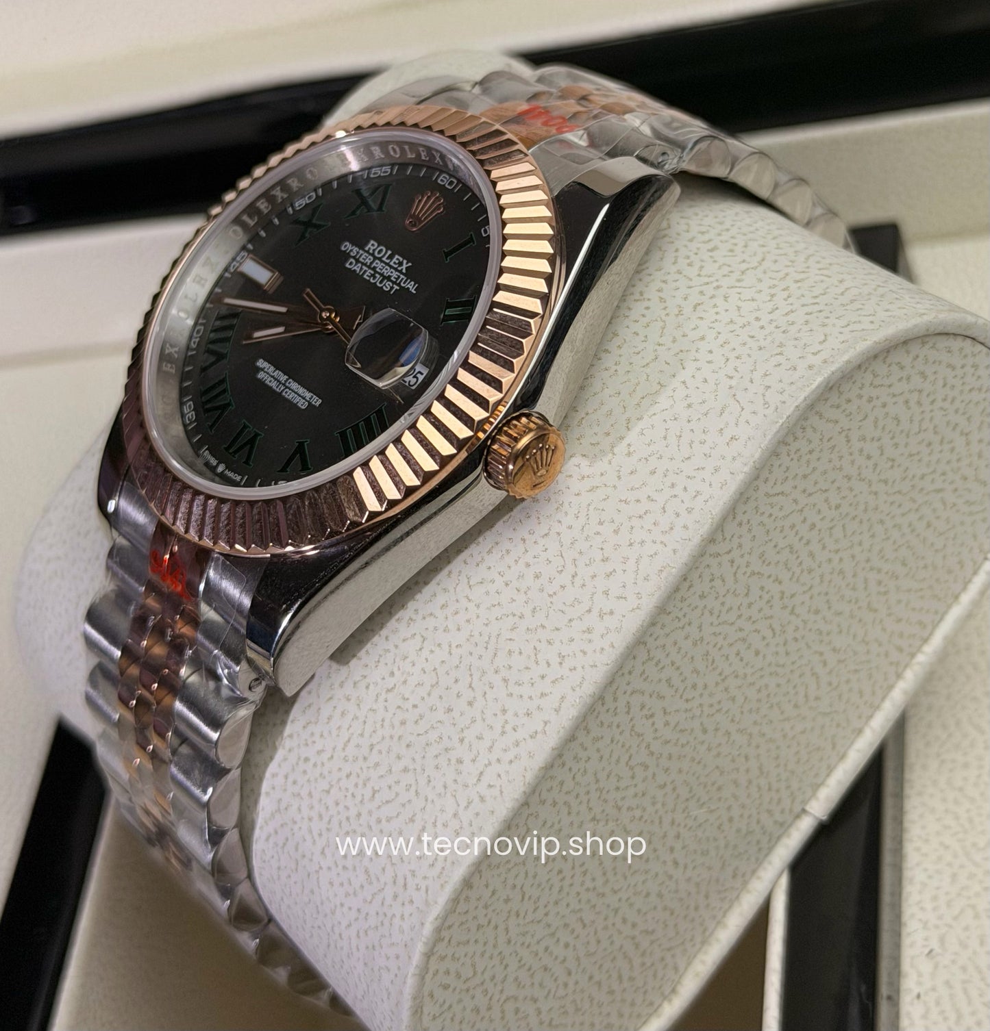 ROLEX DATEJUST WIMBLEDON COMBINED ROSE GOLD AAA+ (OPCIÓN A FULL SET)