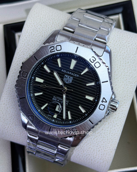 TAG Heuer Aquaracer Professional 200 Date Silver and Black Semiautomático