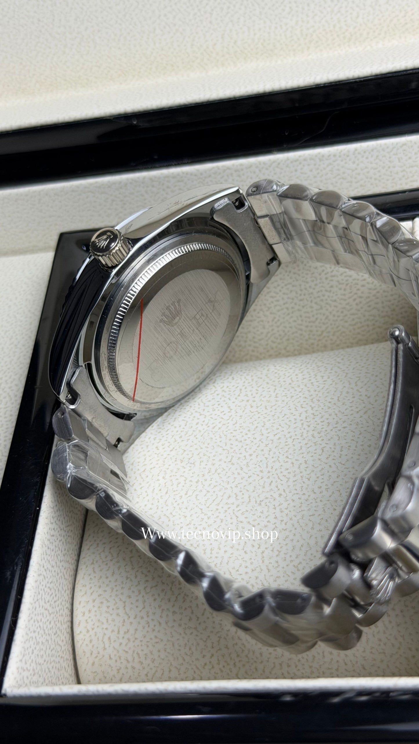 ROLEX DAY DATE SILVER AND WHITE BLUE