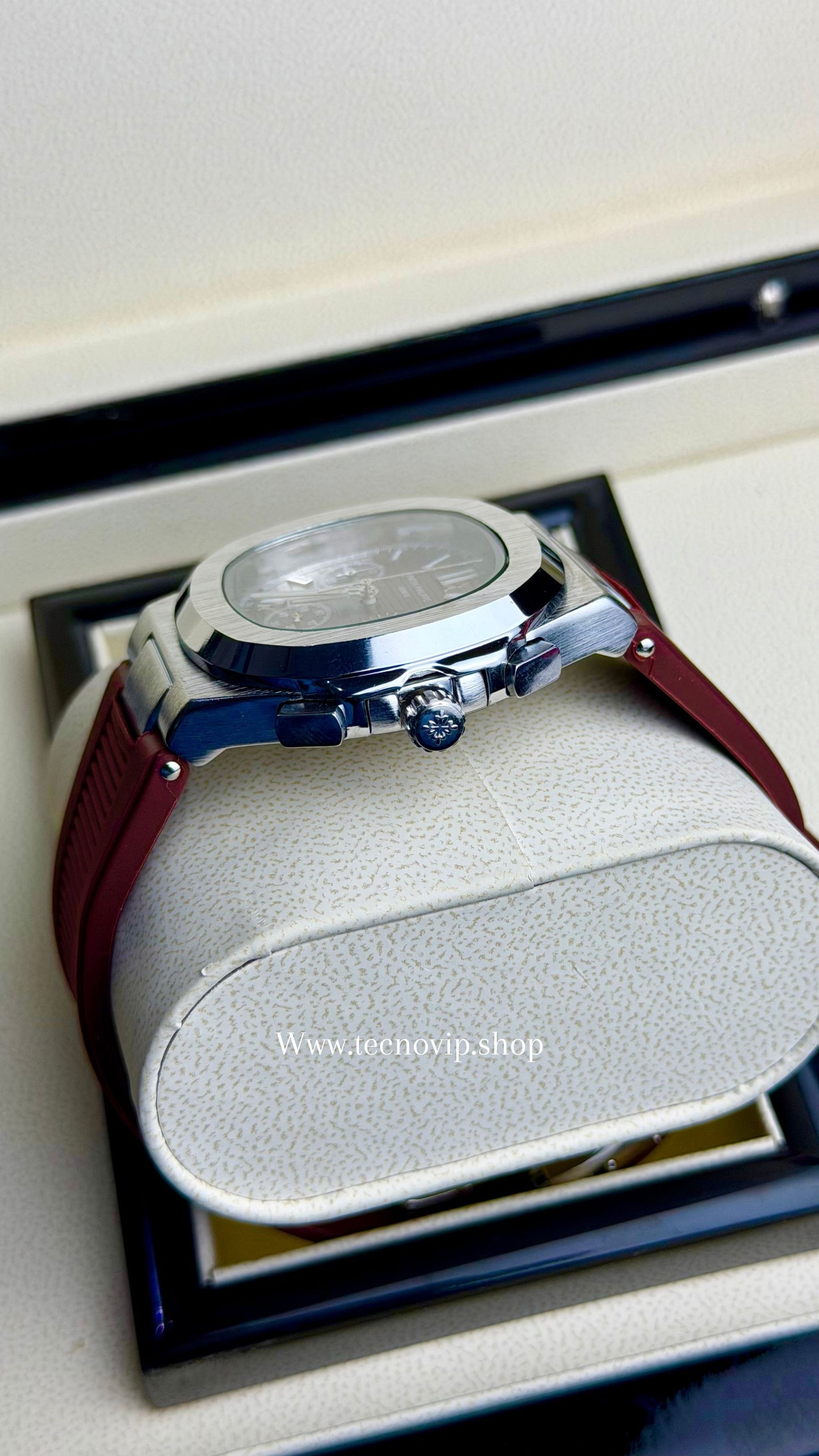 PATEK PHILLIPI CRONOGRAF COFFE SILVER  FLEX