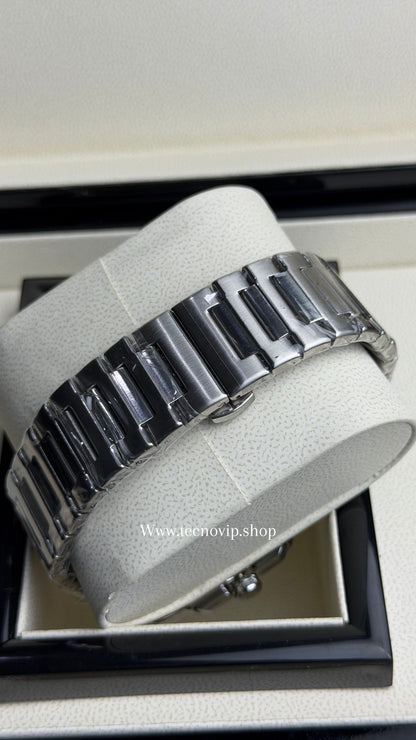 BVLGARI CRONOGRAF SILVER AND WHITE BLACK