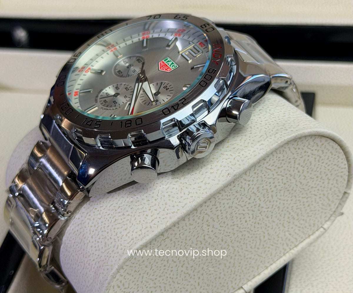 TAG Heuer Formula 1 Chronograph Indy 500 Silver and Silver
