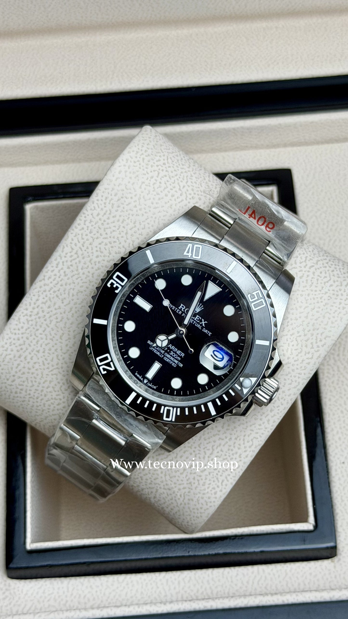 ROLEX SUBMARINER SILVER AND BLACK AAA+ (OPCIÓN A FULL SET)