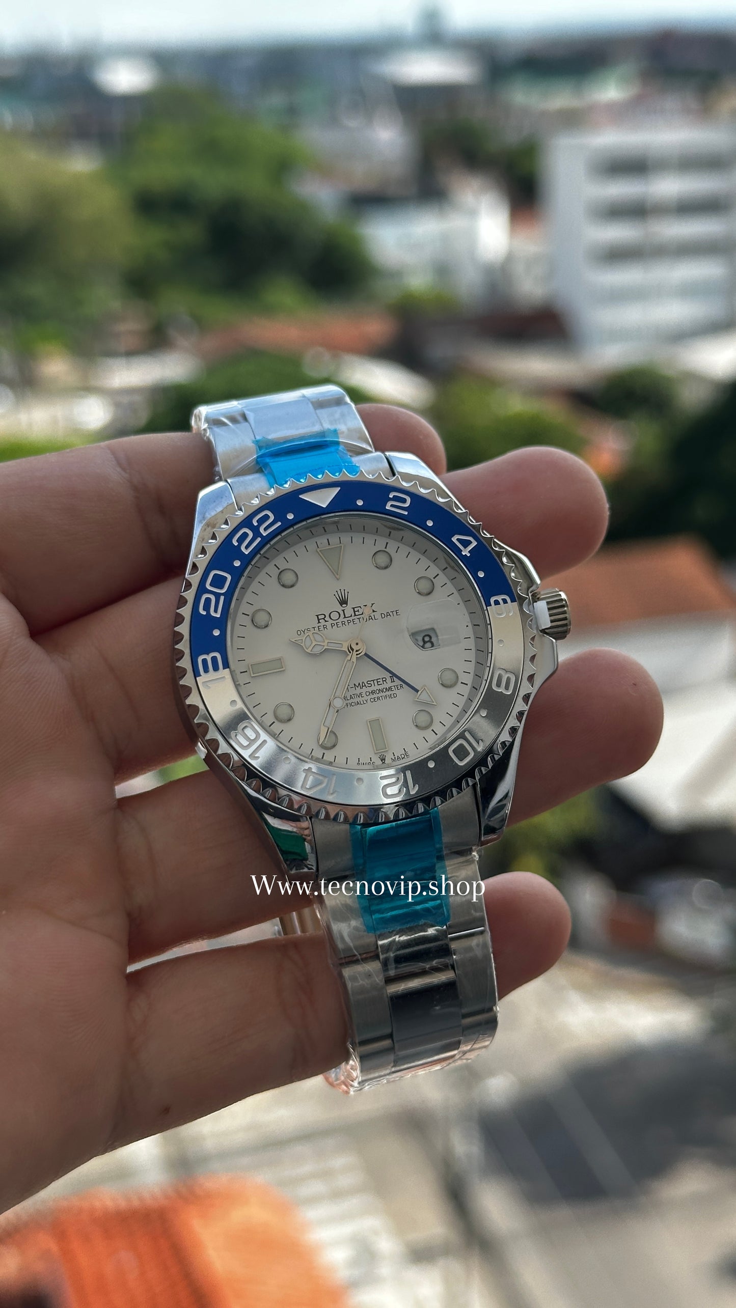 ROLEX GMT-MÁSTER WHITE BLUE