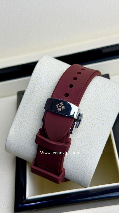 PATEK PHILLIPI CRONOGRAF COFFE SILVER  FLEX