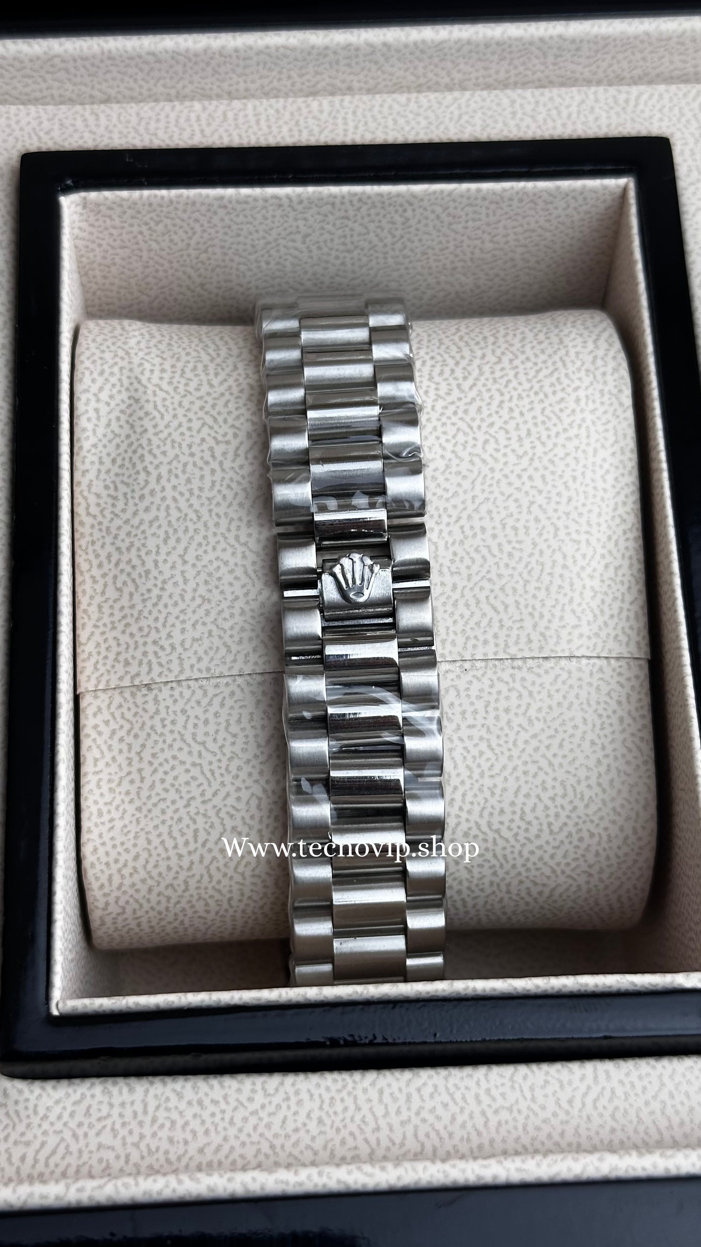 ROLEX DAY DATE SILVER AND WHITE