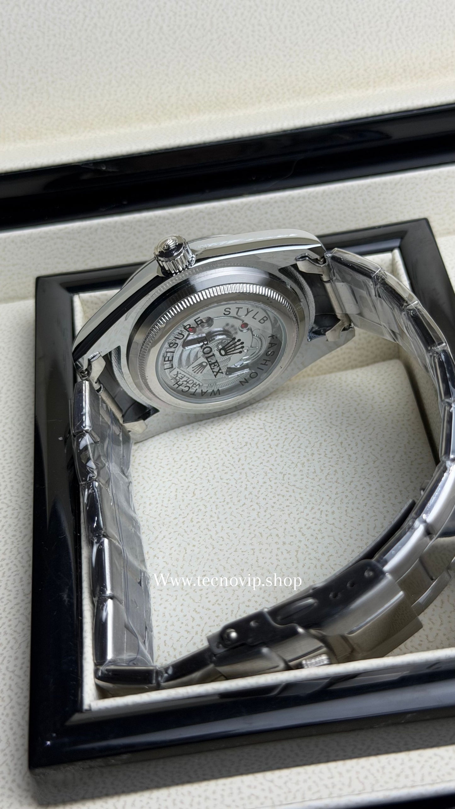ROLEX OYTERPERPETUAL SILVER AND TIFFANY SEMIAUTOMÁTICO